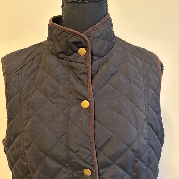 *G.H. BASS & CO.* Black x Brown Button Down Vest Jacket Size Medium - Picture 2 of 8